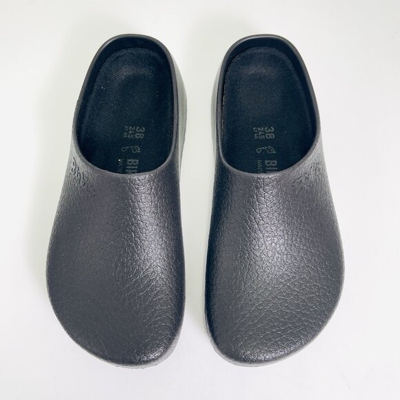 Birkenstock Super-Birki Polyurethane Clog Black Size 7 EU 38 Slip-Resistant - Picture 2 of 9